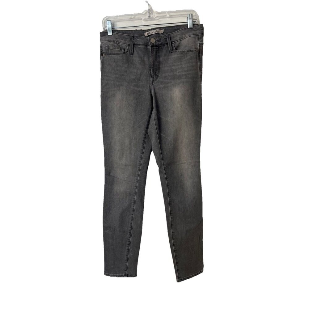 Athleta Jeans Womens 4 Gray‎ Wash Sculptek Stretch Modern Skinny Pants